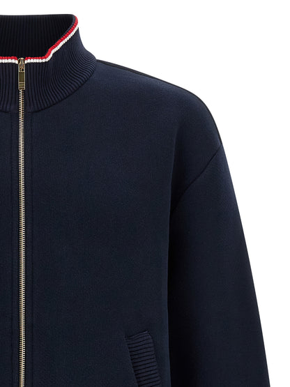 Thom Browne Blue Cotton Sweatshirt
