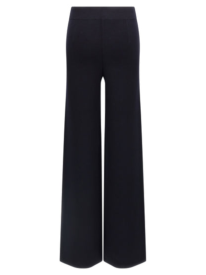 Max Mara Blue Viscose Casual Pants