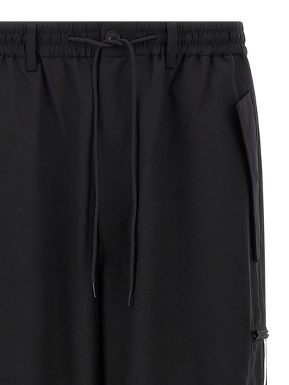 Y-3 Black Polyester Casual Pants