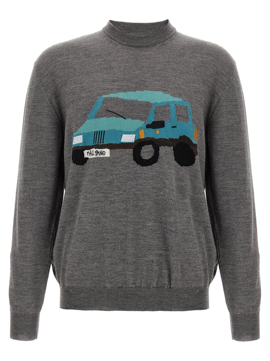 Magliano Gray Wool Cardigan
