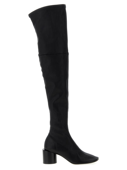 Jil Sander Black Leather Over The Knee
