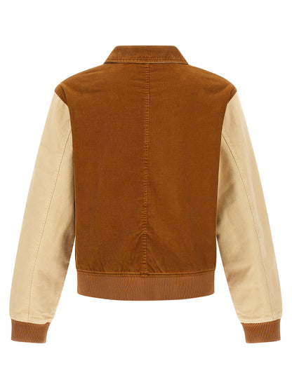 WALES BONNER Brown Cotton Bomber