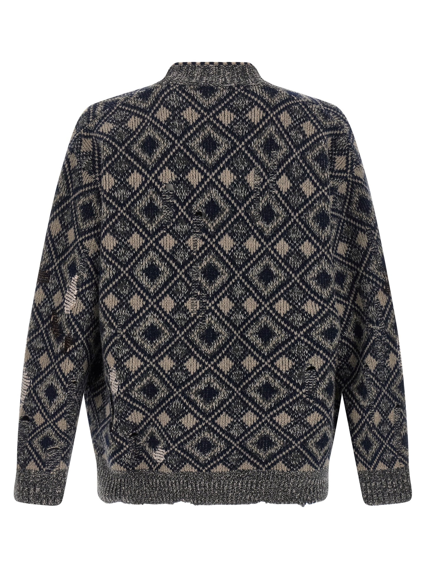 WALES BONNER Multicolor Merino Wool Cardigan