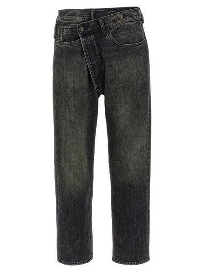 R13 Black Cotton Jeans Denim