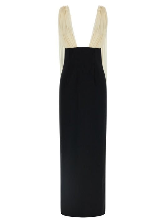 Armarium Bicolor Virgin Wool Long Dress