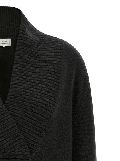 Loulou De Saison Black Cashmere Cardigan