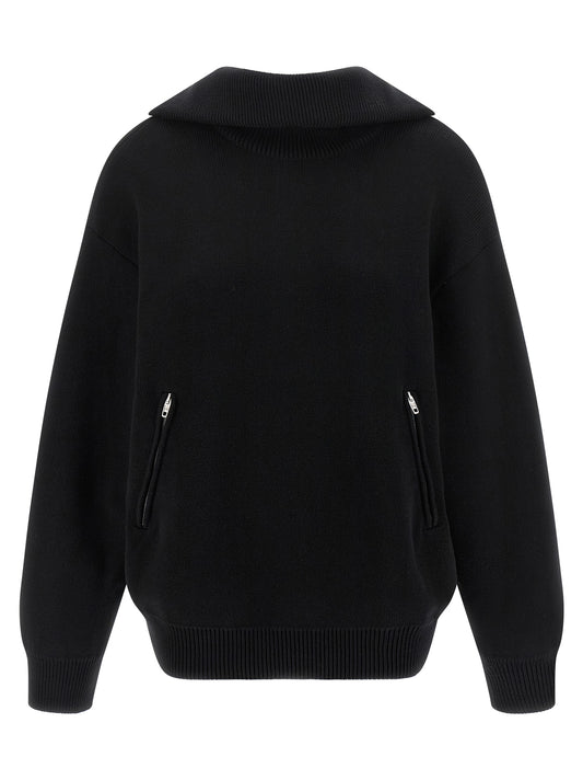 Balenciaga Black Cotton Cardigan