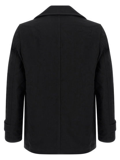 Comme Des Garçons Black Polyester Coat