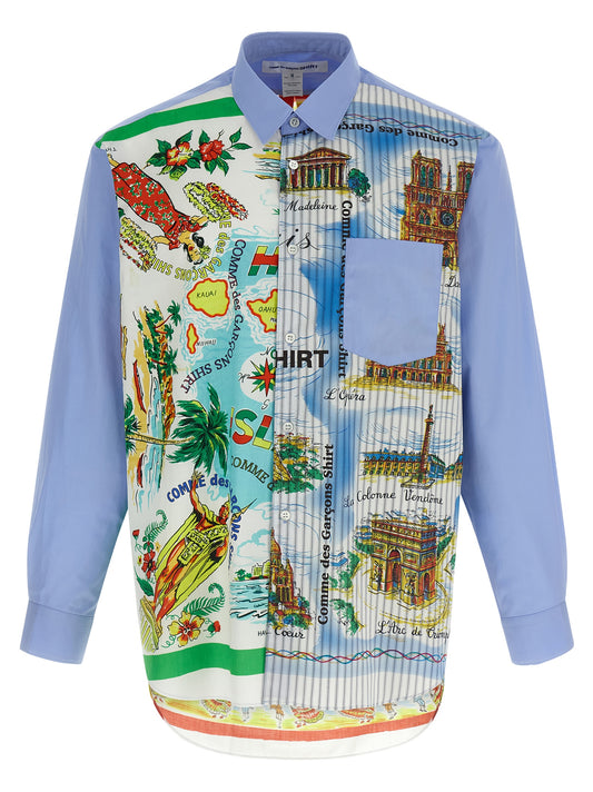 Comme Des Garçons Multicolor Cotton Blouse