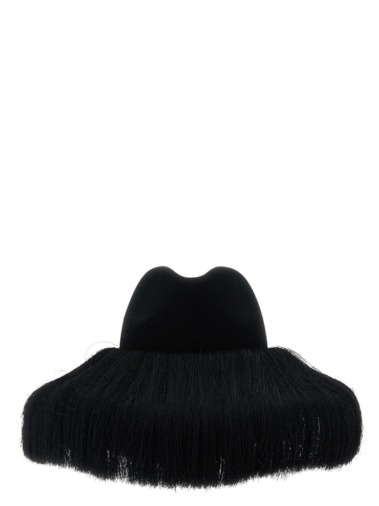 Comme Des Garçons Black Wool Fedora