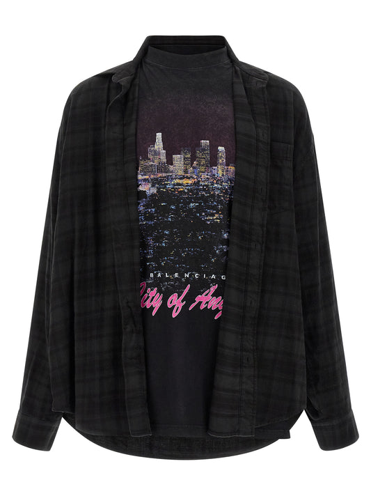 Balenciaga Black Cotton Blouse