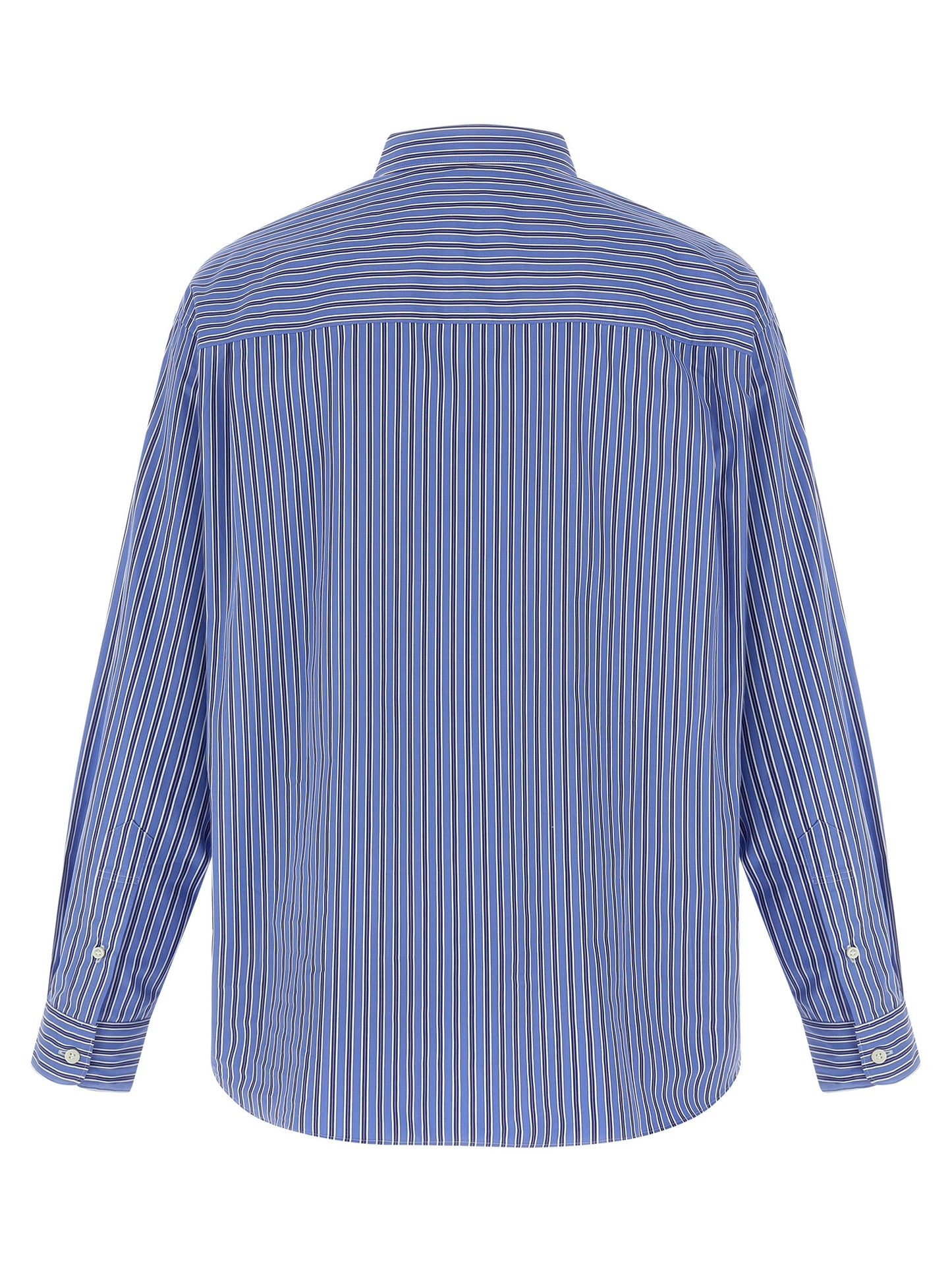 Comme Des Garçons Blue Cotton Blouse