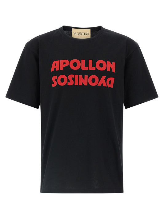 Valentino Garavani Black Cotton T-Shirt