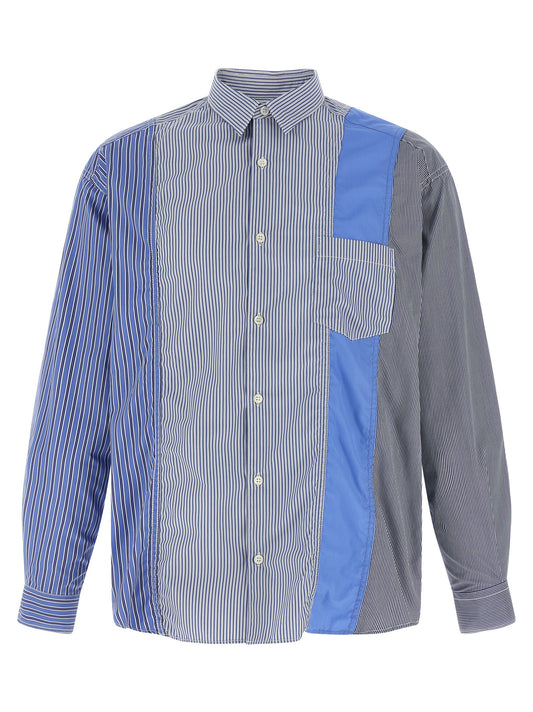 Comme Des Garçons Blue Cotton Blouse