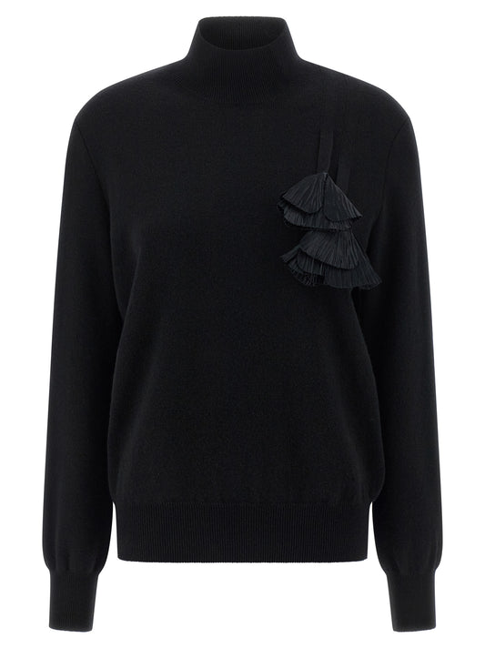 Ferragamo Black Virgin Wool Cardigan