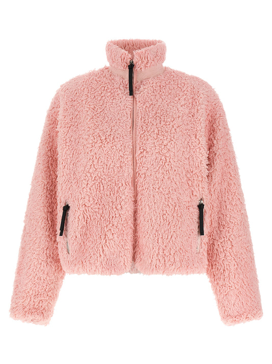 Jacket by Jil Sander for women in cotton multicolor & pink features a smart silhouette, perfectly accentuated by its unique wrap high-neck neckline and functional pockets for a smart finish.