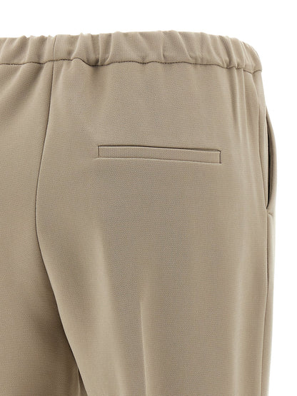 Alberto Biani Beige Triacetate Casual Pants