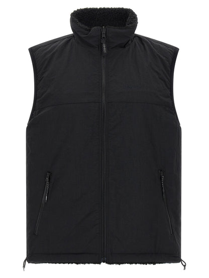 Gramicci Black Polyester Sleeveless Jacket