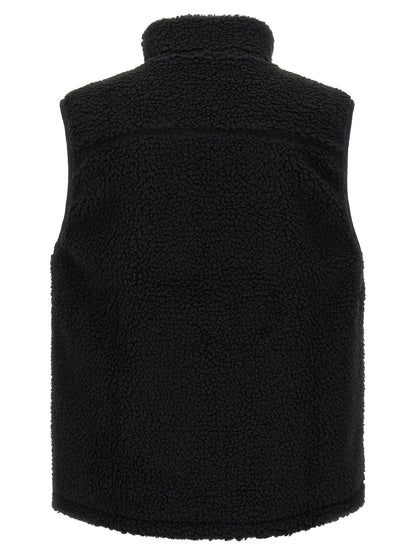 Gramicci Black Polyester Sleeveless Jacket