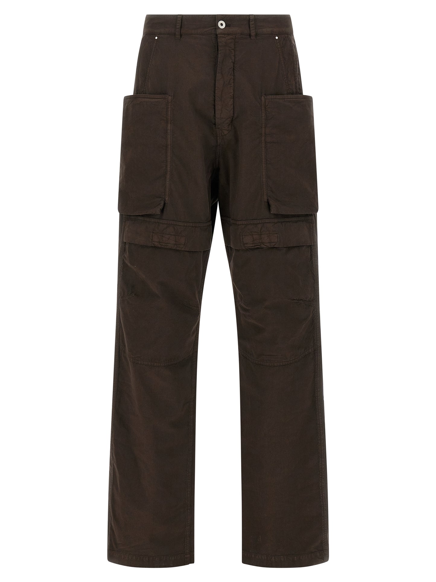 DRKSHDW Brown Cotton Cargo Pants