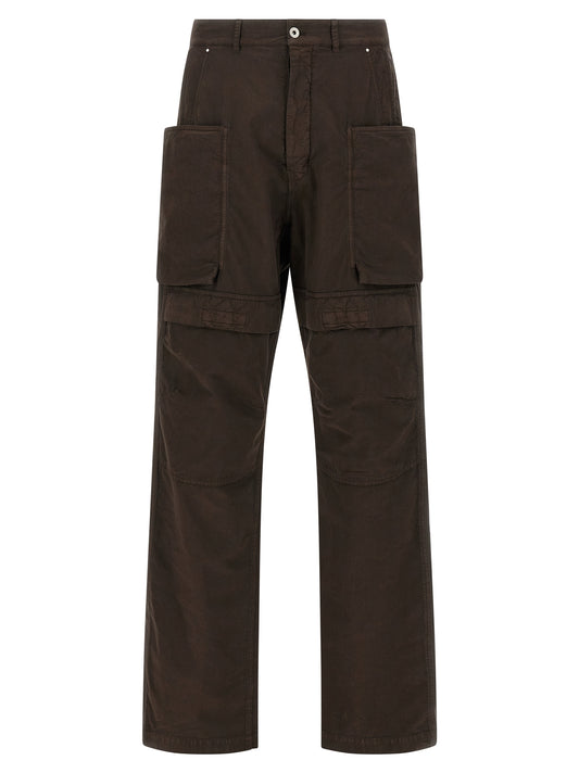 DRKSHDW Brown Cotton Cargo Pants