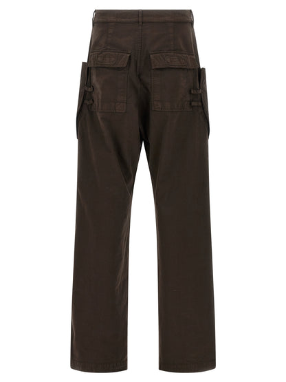 DRKSHDW Brown Cotton Cargo Pants
