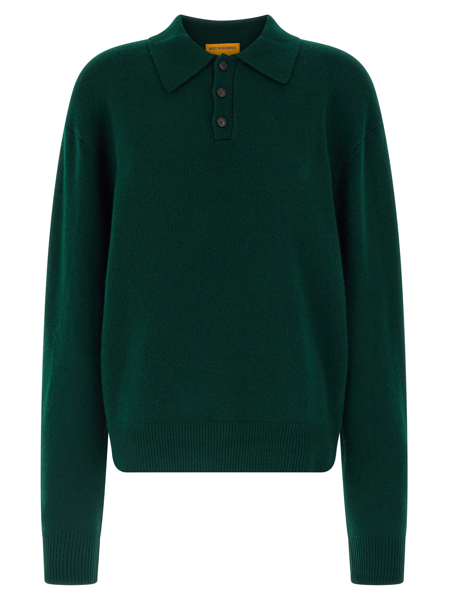 Guest in Residence Bicolor Cashmere Polo Shirt