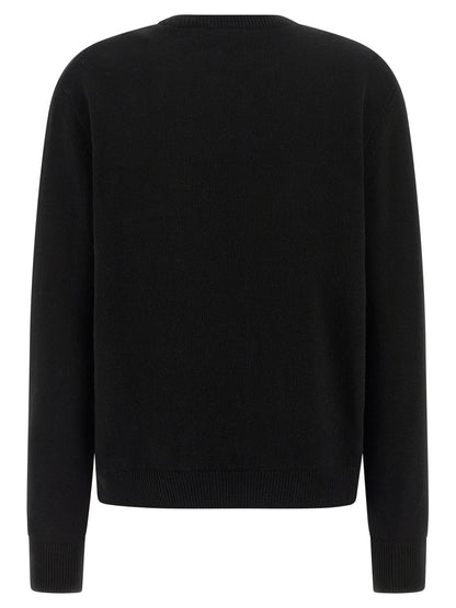MC2 Saint Barth Black Wool Cardigan