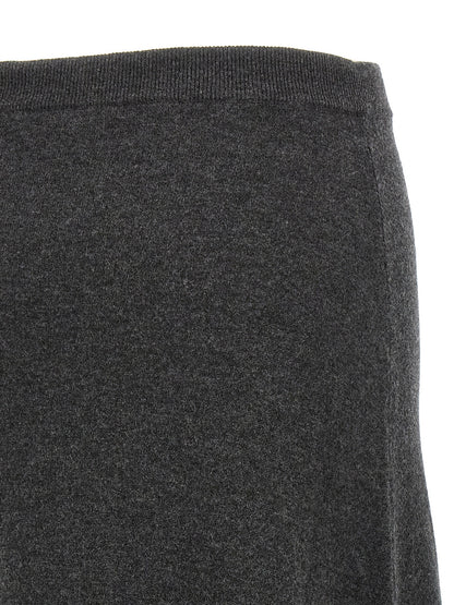 Balenciaga Gray Wool Mini Skirt