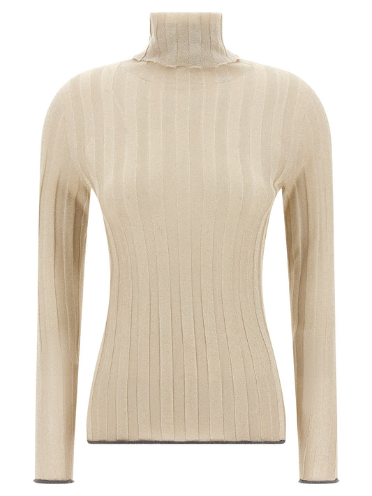 Fabiana Filippi Gold Viscose Cardigan