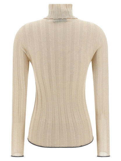 Fabiana Filippi Gold Viscose Cardigan