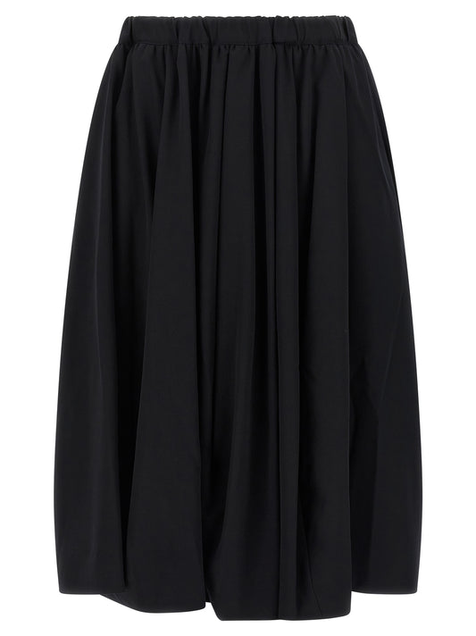 Comme Des Garçons Black Wool Mini Skirt