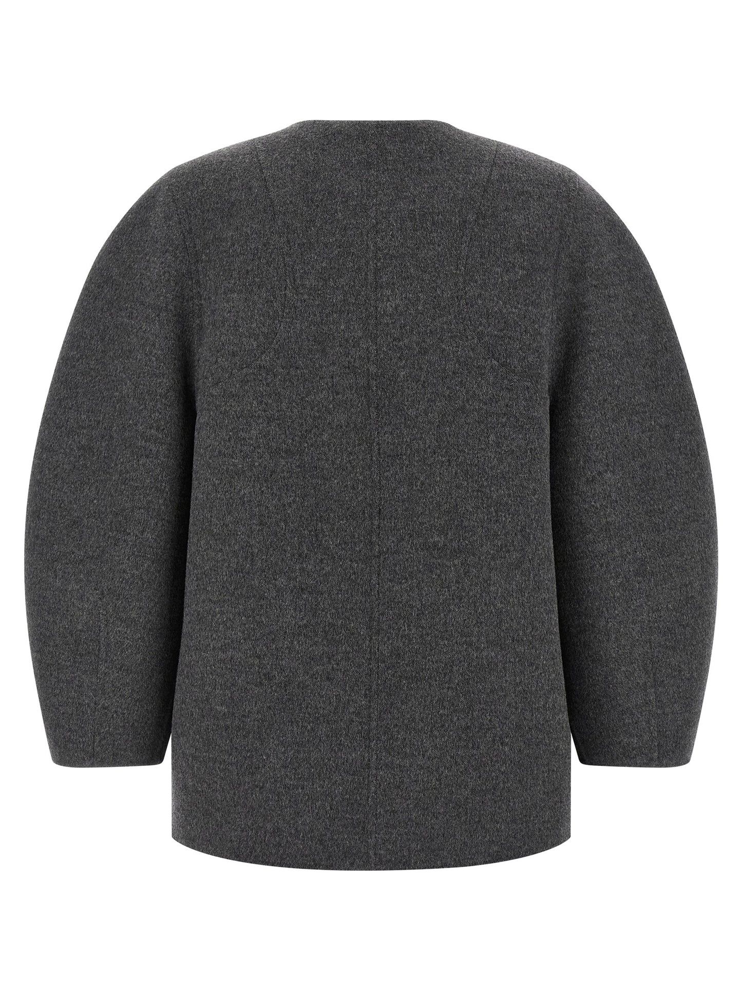 Fendi Gray Virgin Wool Coat