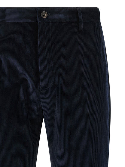 Department 5 Blue Cotton Casual Pants