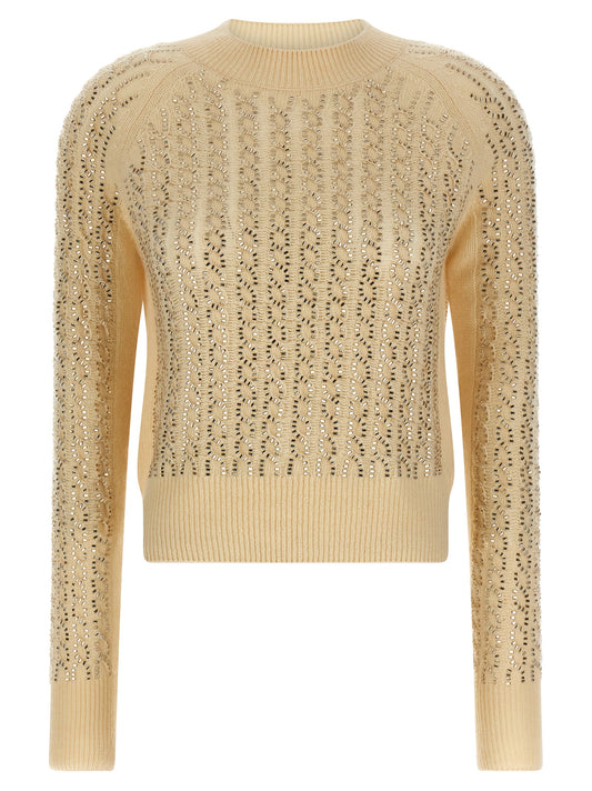 Ermanno Scervino Beige Virgin Wool Cardigan
