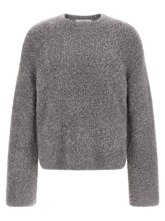 SÉFR Gray Fabric Cardigan
