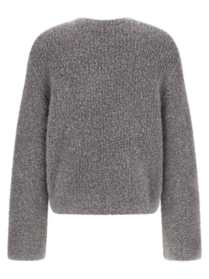 SÉFR Gray Fabric Cardigan
