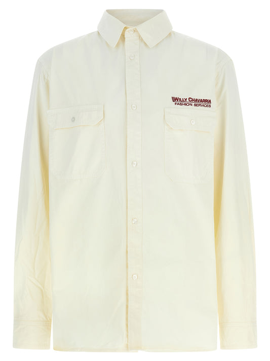 WILLY CHAVARRIA Beige Cotton Shirt
