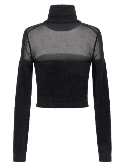Elisabetta Franchi Black Polyamide Cardigan
