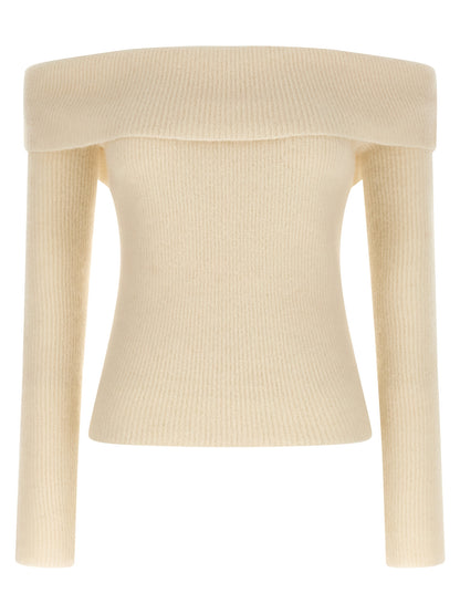 Rick Owens White Wool Cardigan