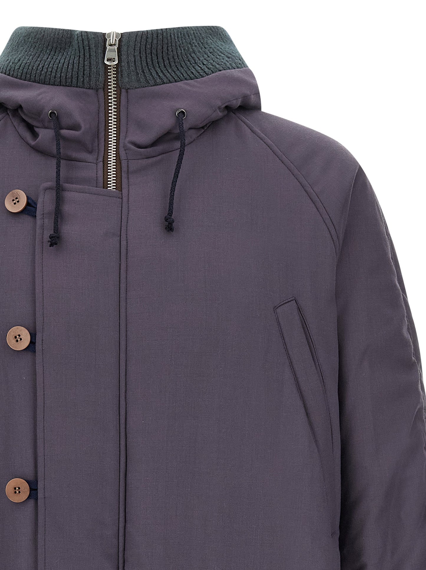Magliano Purple Virgin Wool Parka