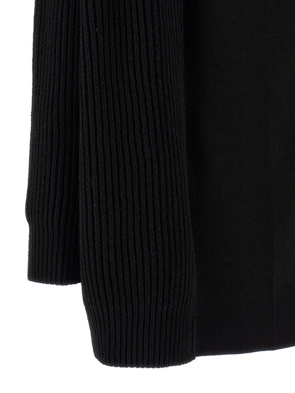 MM6 Maison Margiela Black Wool Short Dress