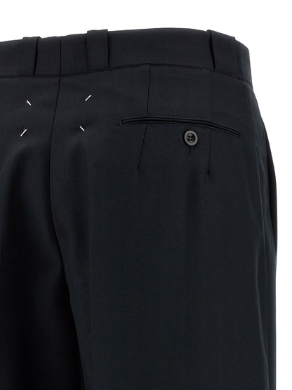 Maison Margiela Black Wool Dress Pants