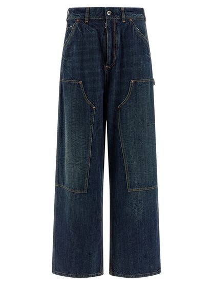 Maison Margiela Blue Cotton Relaxed Fit Jeans
