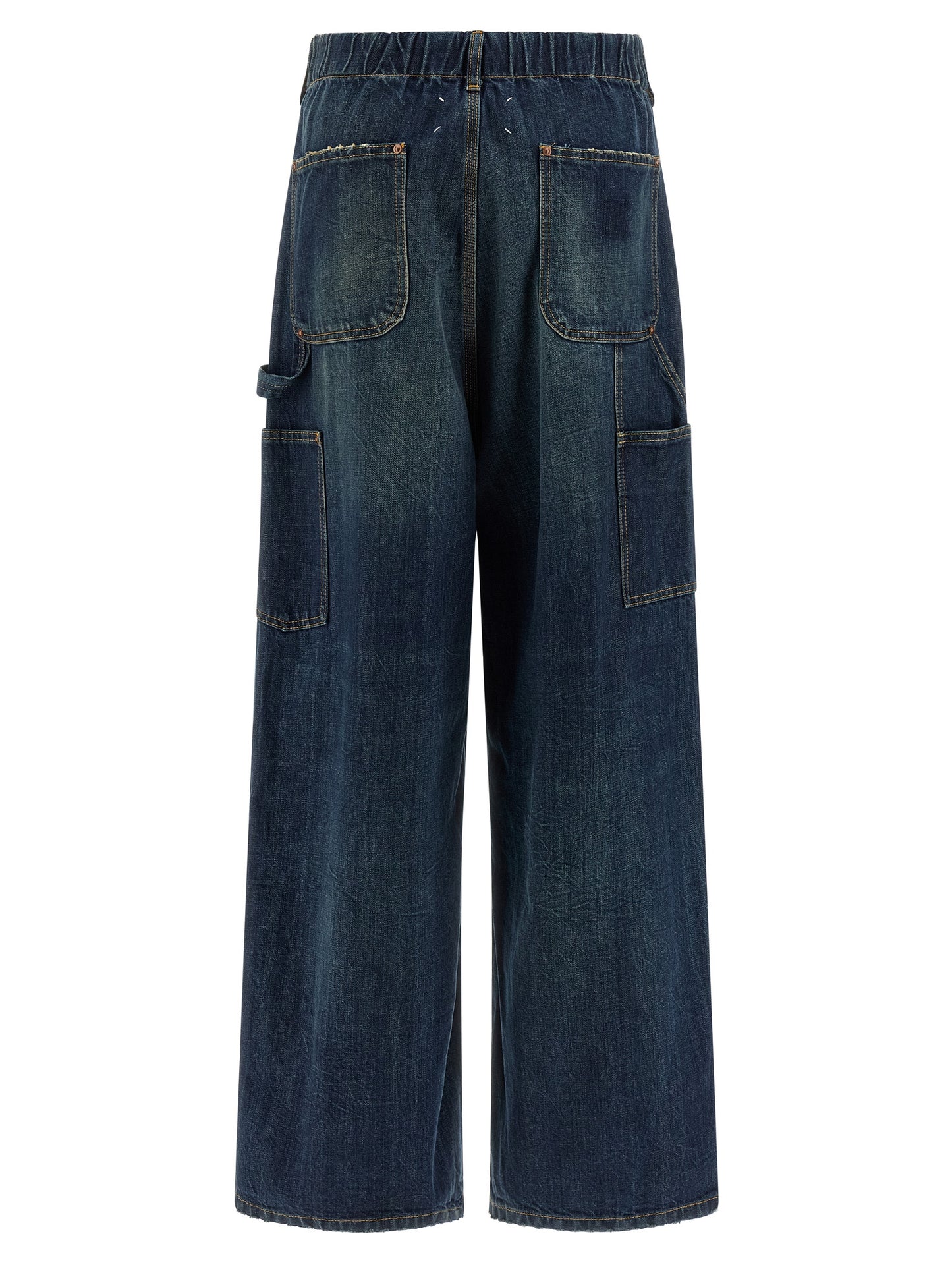 Maison Margiela Blue Cotton Relaxed Fit Jeans