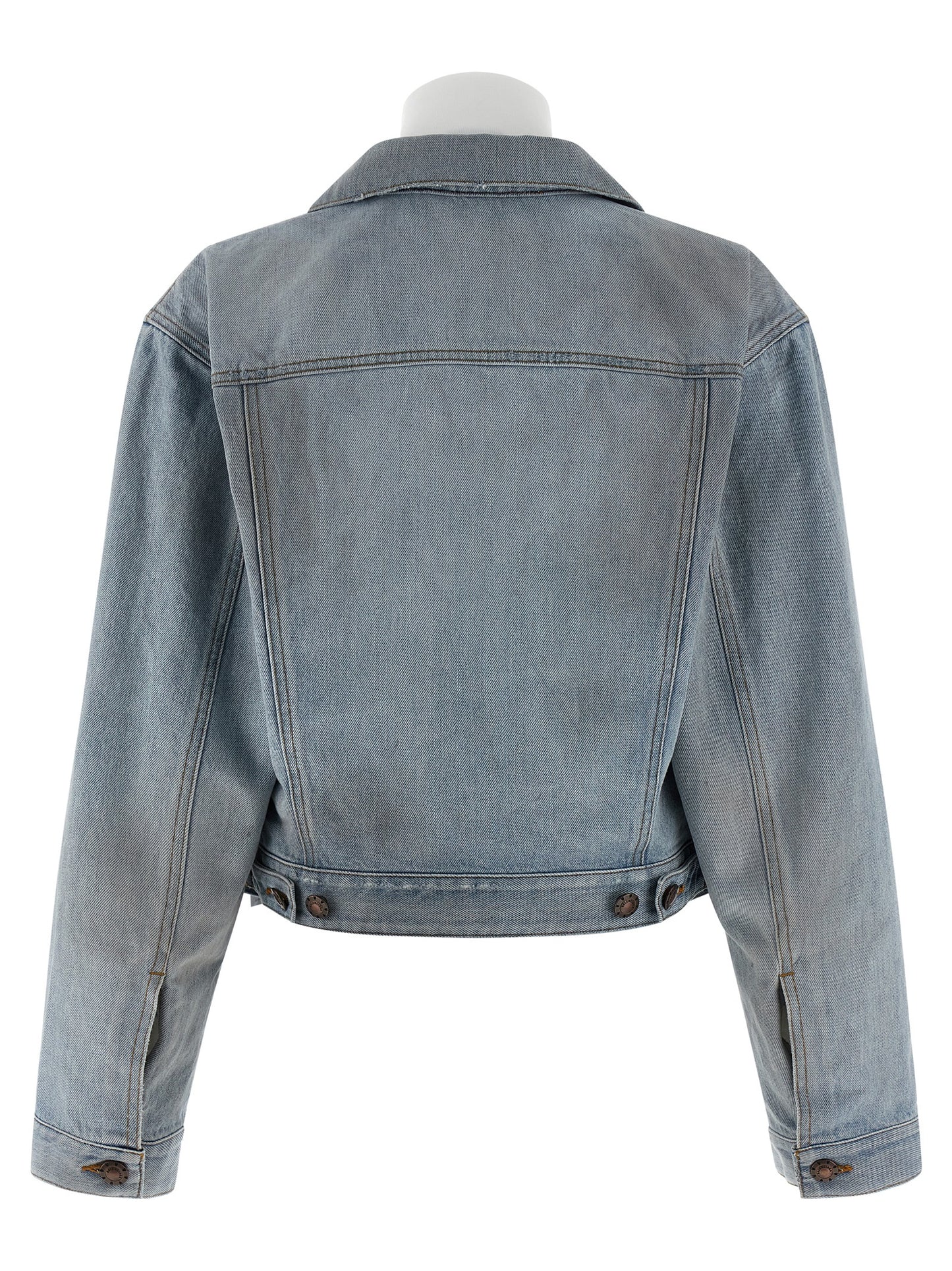 Balenciaga Blue Cotton Denim Jacket