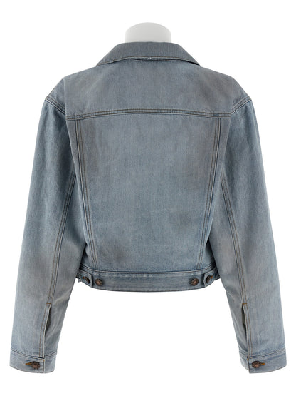 Balenciaga Blue Cotton Denim Jacket