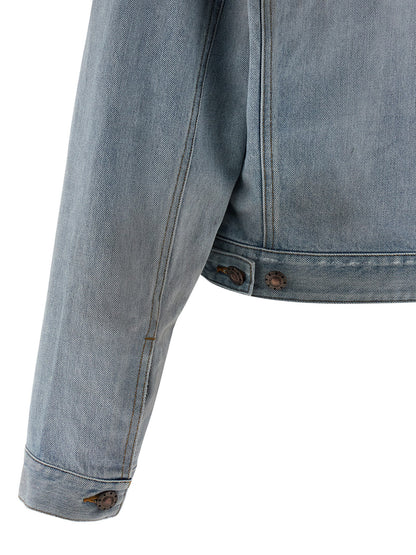 Balenciaga Blue Cotton Denim Jacket