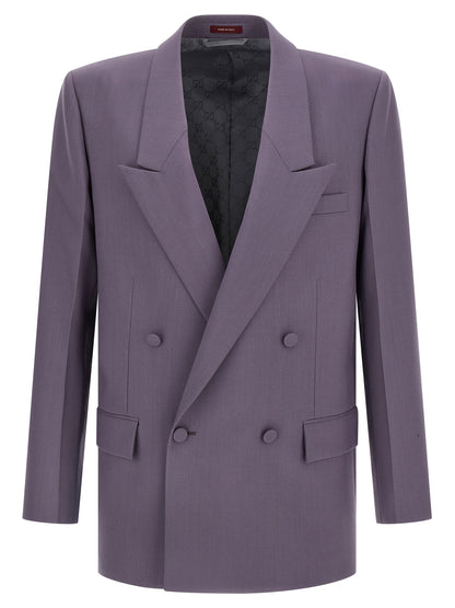Gucci Purple Wool Blazer