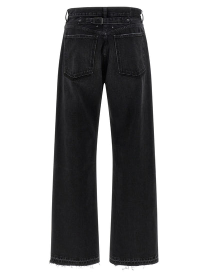 Maison Margiela Black Cotton Straight-Leg Jeans